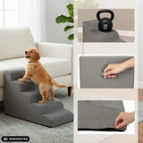 Grey PAWY STEP 5 pet stairs with carrying handle, zip and load test by hjh LIVING (AI-generated image)