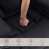 Upholstery of the Game Sport RX lounge chair in black by hjh OFFICE (AI-generated image)