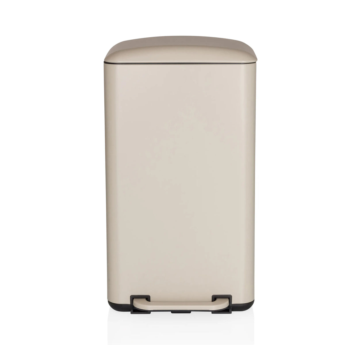 Beige wastepaper CLEAN BEVA with a 30 litre capacity and foot pedal by hjh OFFICE