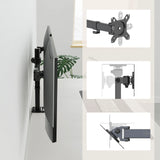 Mounting plate and joint connections of the Ergomount M2 Monitor Mount in black by hjh OFFICE