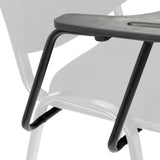 Schreibtablett des Vierfußstuhls TABLET XT 600 mit schwarzer Platte und Gestell von hjh OFFICE