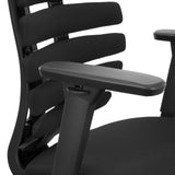 Adjustable armrest of the ERGO LINE ECO Professional Office Chair in black with fabric upholstery by hjh OFFICE