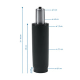 Maßzeichnung der Gasfeder GF-XXL mit einer Höhe von 27 bis 36 cm von hjh OFFICE