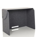 Grey felt table partition FLEXMIUT FOLD with an integrated cable feed by hjh OFFICE