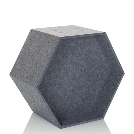 Grey hexagonal Partition wall FLEXMIUT STORE B made of felt by hjh OFFICE