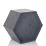 Grey hexagonal Partition wall FLEXMIUT STORE B made of felt by hjh OFFICE