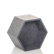 Grey hexagonal Partition wall FLEXMIUT STORE S made of felt by hjh OFFICE