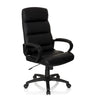 Black Professional Executive Chair FUTURA 100 with faux leather upholstery, armrests and caster base by hjh OFFICE