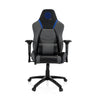 Gaming chair GAMEBREAKER POLARYS I in grey and blue with blue accents and castors by hjh OFFICE