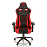 Gaming chair GAMEBREAKER SX 04 in black-red with quilted cover and lumbar cushion by hjh OFFICE