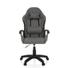 Gaming chair GAMEBREAKER W01 in grey and black with neck and lumbar cushions by MyBuero