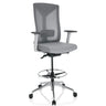Grey Counter chair HALIFAX WORK with mesh back, footring and castor base by hjh OFFICE