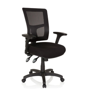 Black Professional Executive Chair IMPACT PRO with mesh backrest and armrests by hjh OFFICE