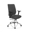 Professional Office Chair INTEGRIO I with dark grey fabric upholstery and silver star base by hjh OFFICE