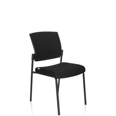 Black four-legged chair K9 V PRO with padded seat and backrest by hjh OFFICE