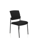 Black four-legged chair K9 V PRO with padded seat and backrest by hjh OFFICE