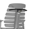 Black KB ERGO LINE hanger on the backrest of a grey office chair by hjh OFFICE