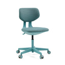 Blue Swivel Chair – Children KID COLORE with fabric-covered seat and backrest by hjh OFFICE