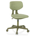 Green Swivel Chair – Children KID COLORE with fabric cover and five castors by hjh OFFICE