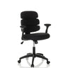 Black Swivel Chair – Children KID ERGOLINO B with padded backrest and armrests by hjh OFFICE