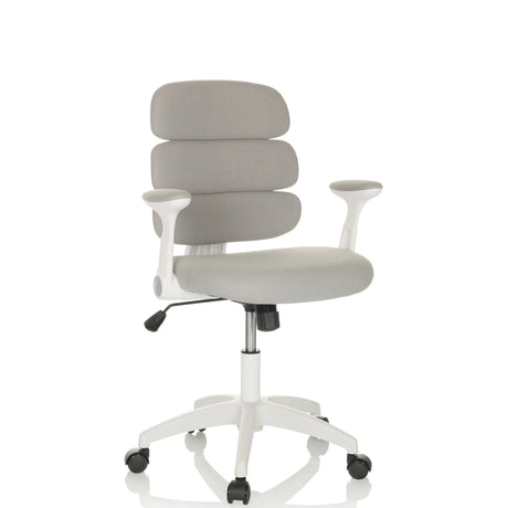 Grey Swivel Chair – Children KID ERGOLINO W with white frame and castors by hjh OFFICE