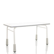 Light grey Desk – Children KID GRO T with white tabletop and sturdy legs by hjh OFFICE