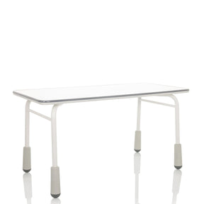 Light grey Desk – Children KID GRO T with white tabletop and sturdy legs by hjh OFFICE