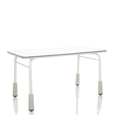 Light grey Desk – Children KID GRO T with white tabletop and sturdy legs by hjh OFFICE
