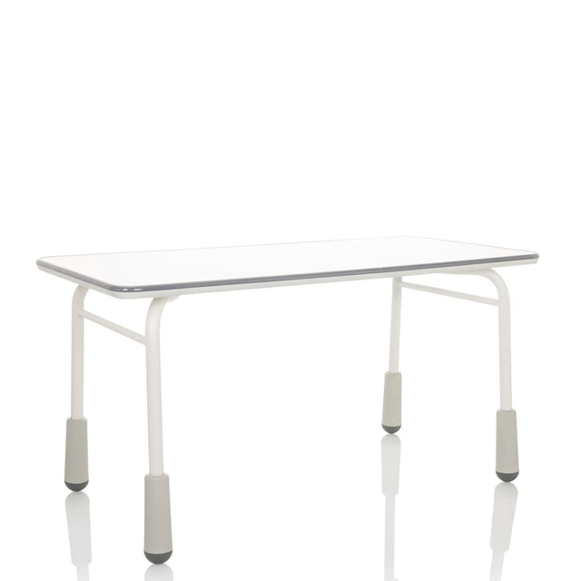Light grey Desk – Children KID GRO T with white tabletop and sturdy legs by hjh OFFICE