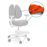 Accessories KID WING COVER as a three-piece orange replacement cover set for an office chair by hjh OFFICE