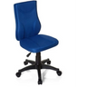 Blue Swivel Chair – Children KIDDY BASE with fabric cover and black castor base by hjh OFFICE