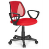 Red Swivel Chair – Children KIDDY CD with mesh backrest, black armrests and castors by hjh OFFICE