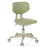 Children's swivel chair KIDDY CLASSIC with green fabric upholstery and beige frame on castors by hjh OFFICE