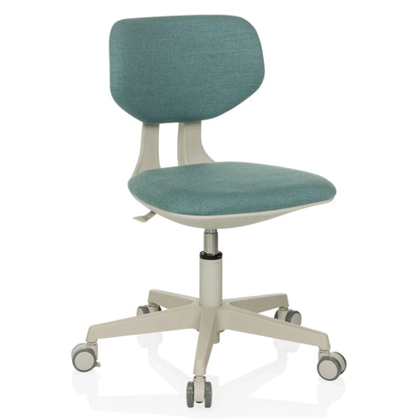 Blue Swivel Chair – Children KIDDY CLASSIC with light frame and castors by hjh OFFICE