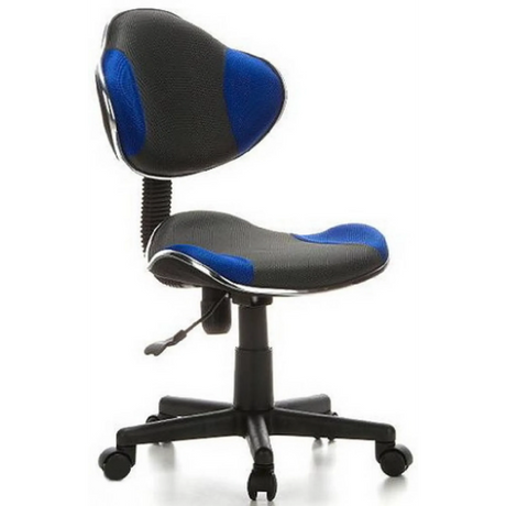 Swivel Chair – Children KIDDY GTI-2 in grey and blue with mesh cover and caster base by hjh OFFICE