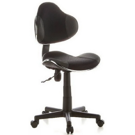 Black Swivel Chair – Children KIDDY GTI-2 with mesh cover and five castors by hjh OFFICE
