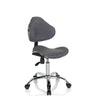 Grey Swivel Chair – Children KIDDY GTI-3 with fabric cover and shiny chrome frame by hjh OFFICE