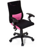 Swivel Chair – Children KIDDY PRO AL in black-pink with armrests and castors by hjh OFFICE