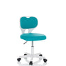 Blue Swivel Chair – Children KIDDY TOP W with white frame and castors by hjh OFFICE
