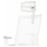 White Headrest KS ASPEN with adjustable support arm by hjh OFFICE