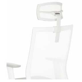 White Headrest KS ASPEN with adjustable support arm by hjh OFFICE
