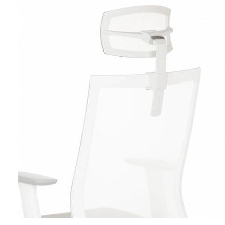 White Headrest KS ASPEN with adjustable support arm by hjh OFFICE