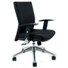 Professional Office Chair LAGUNA PRO with black fabric upholstery and glossy base by hjh OFFICE
