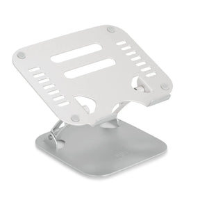 Silver Pad LAPTOP STAND with ventilation slots and adjustable stand by hjh OFFICE