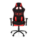 Gaming chair LEAGUE PRO I in black and red with neck and lumbar cushions by hjh OFFICE
