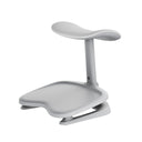 White LiberNovo Omni StepSync footrest with curved shape and adjustable tilt by Libernovo
