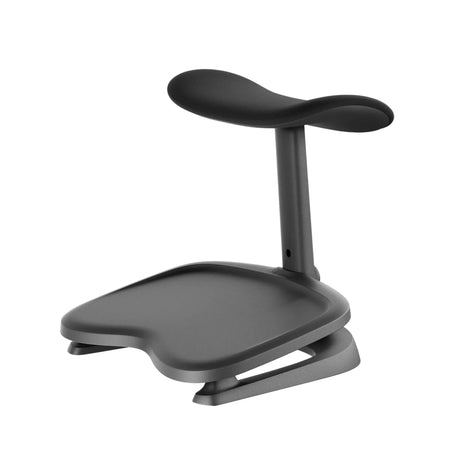 LiberNovo Omni StepSync footrest in dark grey with a curved resting surface and a support by Libernovo