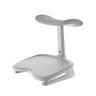 Graphite grey LiberNovo Omni StepSync footrest with two levels and a curved support surface by Libernovo