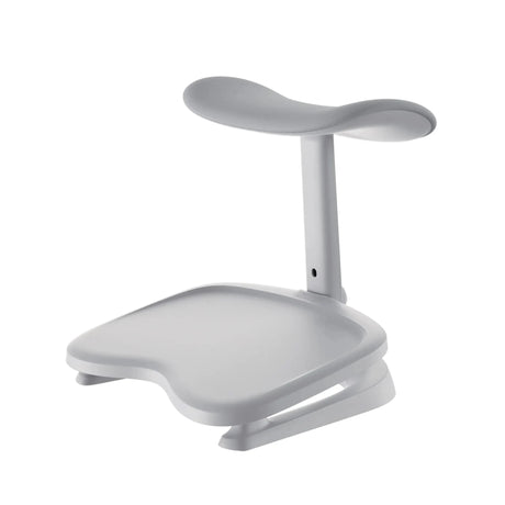 Graphite grey LiberNovo Omni StepSync footrest with two levels and a curved support surface by Libernovo
