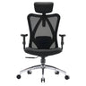 Professional Office Chair M18-M148 in black with mesh backrest and chromed base by Sihoo